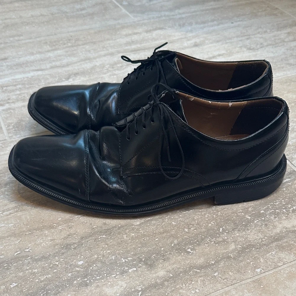 Stacy Adams Black Leather Oxfords size 10 1/2